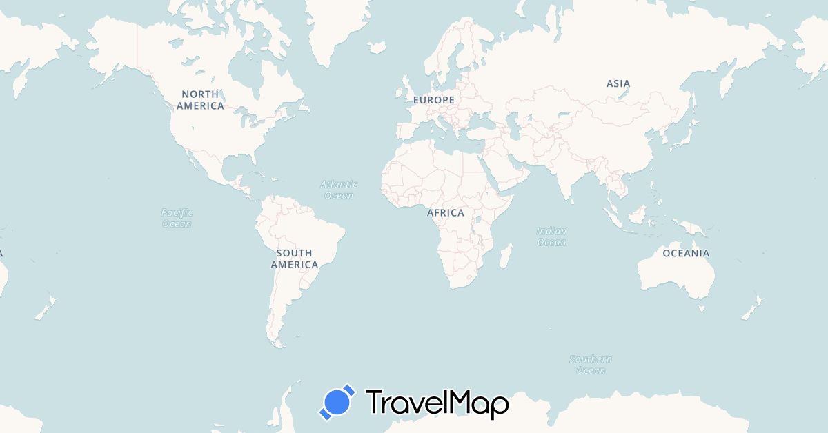 TravelMap itinerary: driving in Kenya (Africa)